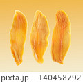 Mango slices dehydrated in closeup 140458792