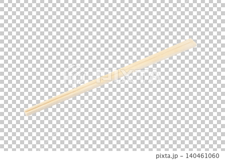 透明背景（png）に一膳の割り箸 140461060