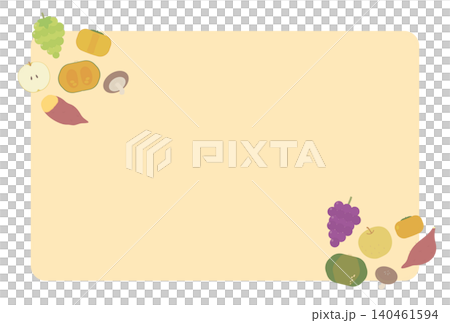 Diagonal frame illustration of autumn flavors Diagonal frame illustration of autumn flavors 140461594