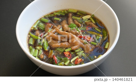 spicy chicken soup with chilli, Thai food spicy chicken soup with chilli, Thai food 140461821