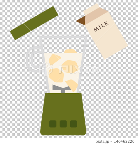 じゃがいもと牛乳をミキサーにかけるイラスト 140462220