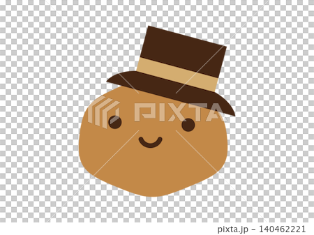 帽子をかぶったじゃがいものキャラクターイラスト 帽子をかぶったじゃがいものキャラクターイラスト 140462221