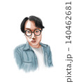 肖像画イラスト水彩画風 140462681