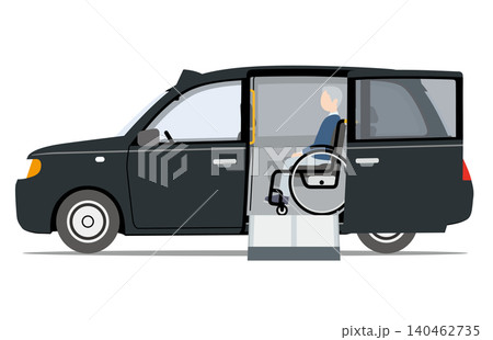ユニバーサルタクシー＿車椅子乗車 140462735