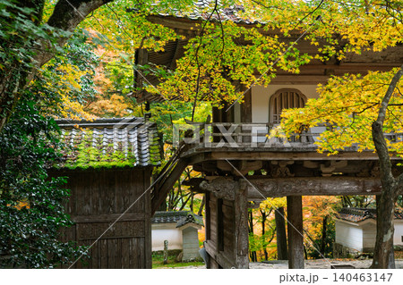 丹波紅葉三山の一つ兵庫県丹波市の高源寺秋の紅葉を撮影 140463147