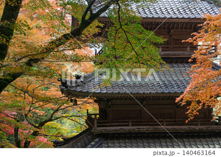 丹波紅葉三山の一つ兵庫県丹波市の高源寺秋の紅葉を撮影 丹波紅葉三山の一つ兵庫県丹波市の高源寺秋の紅葉を撮影 140463164