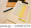 請求書作成と事務作業 140463259