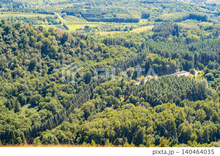 Summer Mountains Landscape with Green forest. Summer Mountains Landscape with Green forest. 140464035
