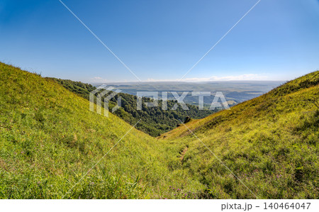 Summer Mountains Landscape with Green forest. Summer Mountains Landscape with Green forest. 140464047