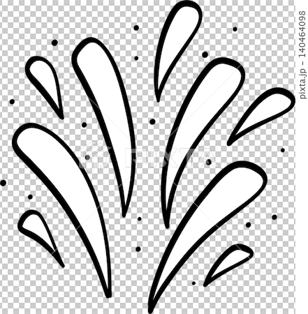 Groovy 4th of July outline, Firework Splash Burst Doodle Hand Drawn Groovy 4th of July outline, Firework Splash Burst Doodle Hand Drawn 140464098