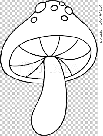 Woodland Mushroom Outline Doodle Hand Drawn Woodland Mushroom Outline Doodle Hand Drawn 140464114