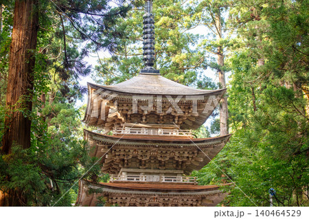 山形 鶴岡 出羽三山 羽黒山 五重塔 山形 鶴岡 出羽三山 羽黒山 五重塔 140464529