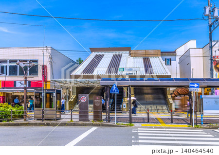 日本の相模原都市景観　JR横浜線　淵野辺駅などを望む＝21日 140464540