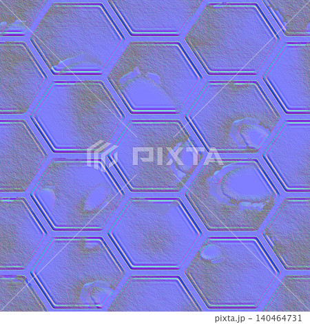 Textured Hexagon Honeycomb Normal Map Textured Hexagon Honeycomb Normal Map 140464731