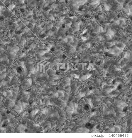 Hand Drawn Interlocking Polygons Pattern White on Black 140466455