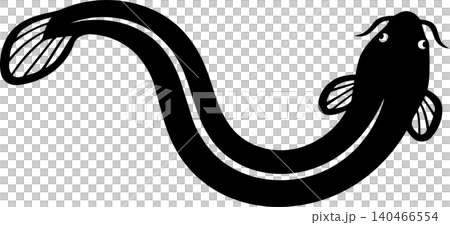 Simple black eel vector illustration Simple black eel vector illustration 140466554