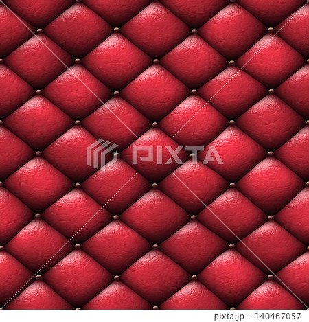 Red Tufted Leather Texture Background Red Tufted Leather Texture Background 140467057