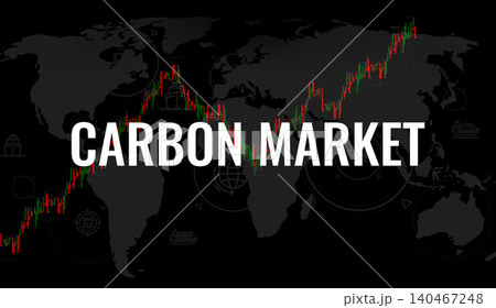 Carbon market concept. Global carbon market trends. Carbon credit exchange. Carbon offset trading. Sustainable investment strategy for corporate environmental compliance. Sustainability market. Carbon market concept. Global carbon market trends. Carbon credit exchange. Carbon offset trading. Sustainable investment strategy for corporate environmental compliance. Sustainability market. 140467248