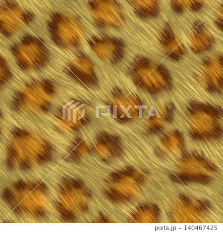 Seamless Leopard Fur Animal Skin Texture Pattern 140467425