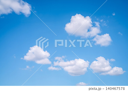 Beautiful blue sky and white cumulus clouds abstract background. Cloudscape background. Blue sky and fluffy white clouds on sunny days. Beautiful blue sky. World Ozone Day. Ozone layer. Summer sky. Beautiful blue sky and white cumulus clouds abstract background. Cloudscape background. Blue sky and fluffy white clouds on sunny days. Beautiful blue sky. World Ozone Day. Ozone layer. Summer sky. 140467578