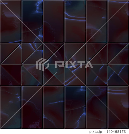 Dark Marble Hexagon Tile Seamless Texture 140468178