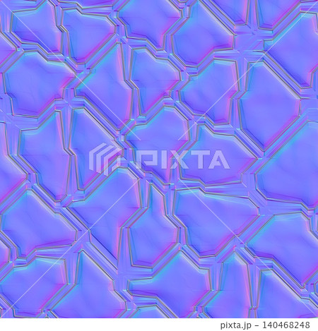 Geometric Crystal Stone Normal Map 140468248