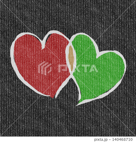 Seamless Dark Love T-Shirt Fabric Texture 140468710