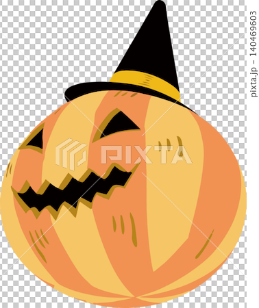 ハロウィン かぼちゃ ジャック・オー・ランタン 手描き アイコン 飾り デザイン イラスト素材 ハロウィン かぼちゃ ジャック・オー・ランタン 手描き アイコン 飾り デザイン イラスト素材 140469603