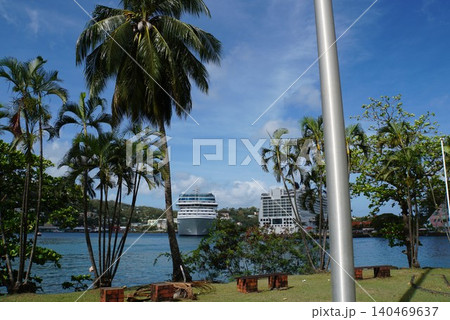 セントルシアの首都、カストリーズの風景 カリブ海 セントルシアの首都、カストリーズの風景 カリブ海 140469637
