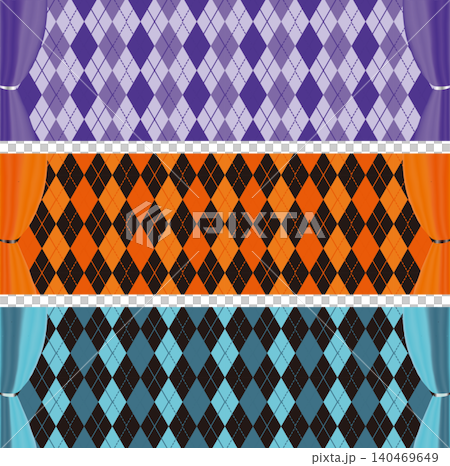 Halloween Banner, Diamond Pattern, Curtain, Frame, Background, Copy Space, Design Material Set Halloween Banner, Diamond Pattern, Curtain, Frame, Background, Copy Space, Design Material Set 140469649