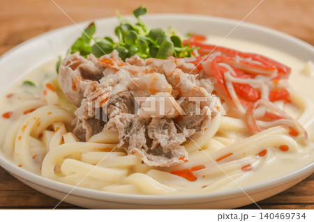 豚しゃぶの冷製豆乳うどん 140469734