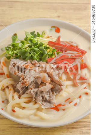 豚しゃぶの冷製豆乳うどん 140469739