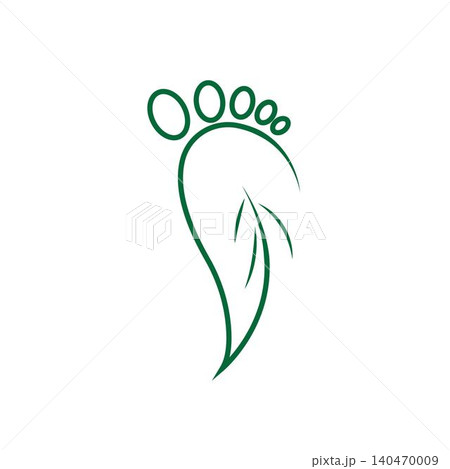 foot ilustration Logo vector Template foot ilustration Logo vector Template 140470009