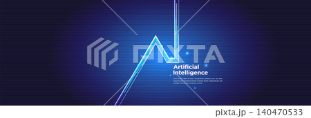 AI Growth Line Technology Innovation Background AI Growth Line Technology Innovation Background 140470533