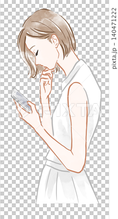 Women who watch mobile Women who watch mobile 140471222