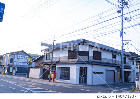 レトロな日本家屋　木造建築　日本建築　昭和　レトロ　古い　岡山県 140471237