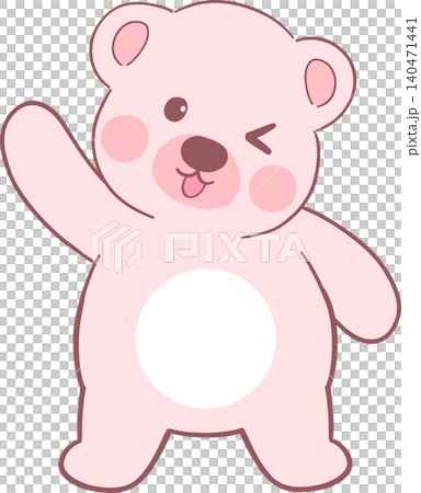Bear Illustration Sweet Teddy Bear Design 140471441