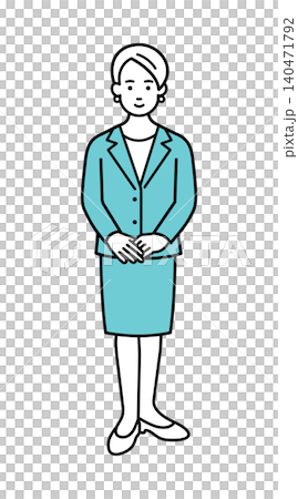 スーツ姿の会社員の女性 スーツ姿の会社員の女性 140471792
