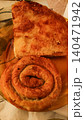 Traditional croatian burek and savijaca pastry enjoyed during summer vacation 140471942