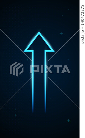 Set of arrows moving up on dark blue background. the bright arrows upward growth trend. blue arrow uptrend design showcases multiple arrows rising, symbolizing growth Set of arrows moving up on dark blue background. the bright arrows upward growth trend. blue arrow uptrend design showcases multiple arrows rising, symbolizing growth 140472275