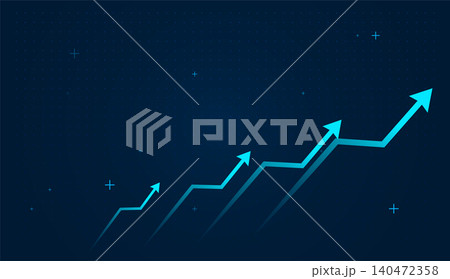 Set of arrows moving up on dark blue background. the bright arrows upward growth trend. blue arrow uptrend design showcases multiple arrows rising, symbolizing growth Set of arrows moving up on dark blue background. the bright arrows upward growth trend. blue arrow uptrend design showcases multiple arrows rising, symbolizing growth 140472358