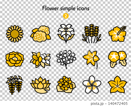 Simple Icon Collection Flower 2 Simple Icon Collection Flower 2 140472405