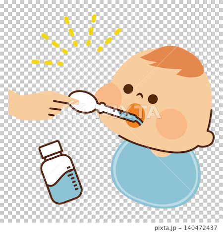How to give cold medicine to a baby: illustrative image How to give cold medicine to a baby: illustrative image 140472437