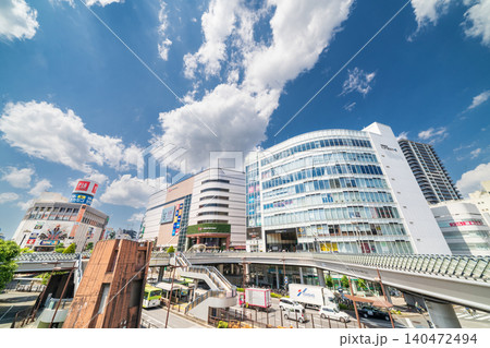 「埼玉県」JR川口駅東口前の風景　川口市 140472494