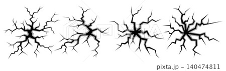 Ground cracks surface set Ground cracks surface set 140474811