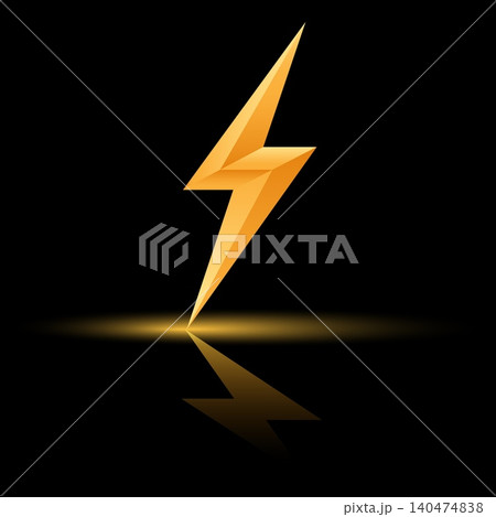 Electric lightning on black Electric lightning on black 140474838