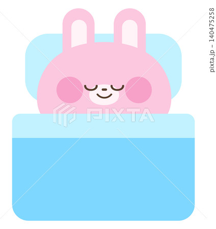すやすやと眠るかわいいうさぎ 140475258