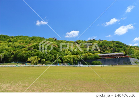 【愛媛県松山市】 松山城 堀之内 城山公園 やすらぎ広場 【愛媛県松山市】 松山城 堀之内 城山公園 やすらぎ広場 140476310