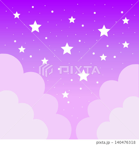 星空のシンプルな背景イラスト 140476318
