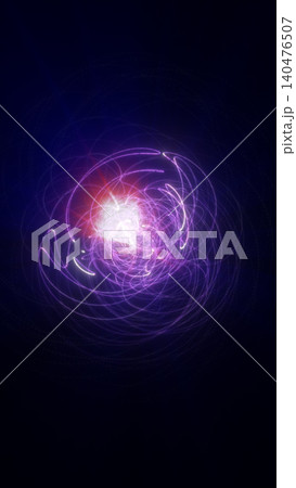 Purple orbital energy sphere with glowing light trails, bright core, cosmic motion, and futuristic particle atmosphere. Purple orbital energy sphere with glowing light trails, bright core, cosmic motion, and futuristic particle atmosphere. 140476507